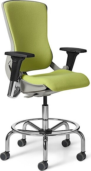 OM Seating - OM5-EX-TS-6 - Office Master Ergonomic Self Weighing Executive Stool With Footring