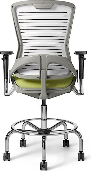 OM Seating - OM5-EX-TS-7 - Office Master Ergonomic Self Weighing Executive Stool With Footring