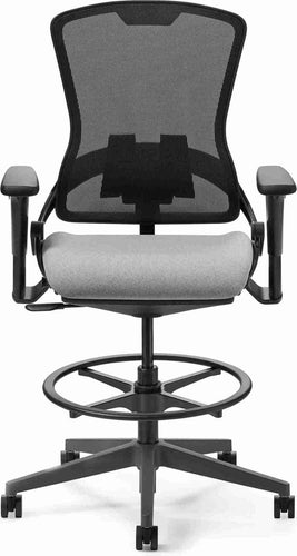 OfficeMaster Chairs - OM5-MH-TS - Office Master Ergonomic Self Weighing High Back Mesh Task Stool