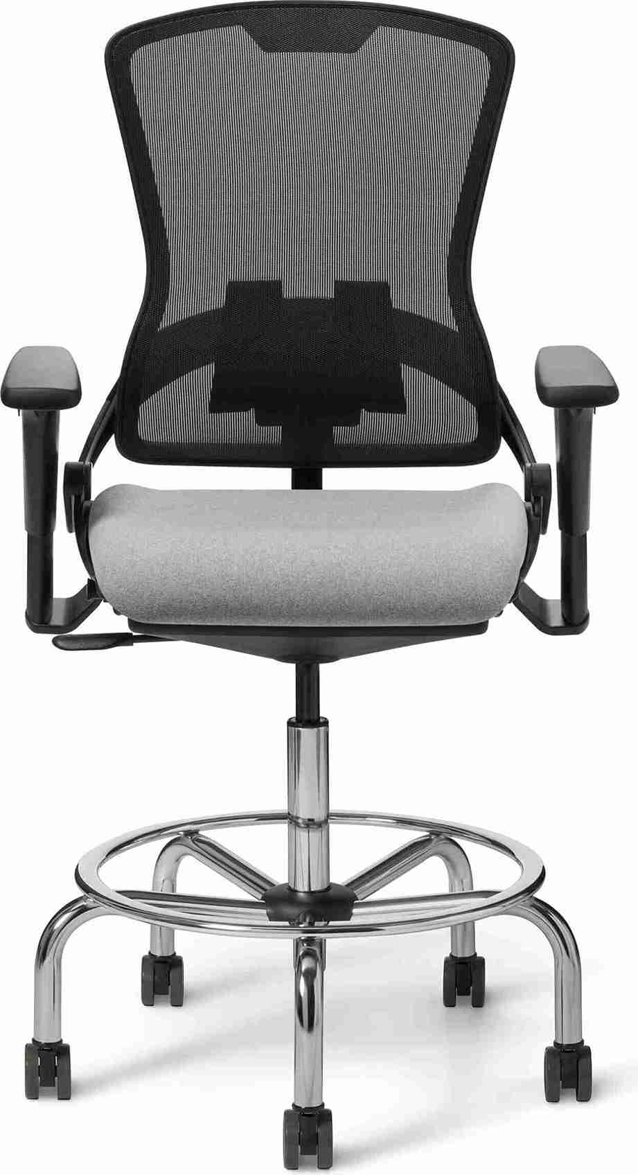 OM Seating - OM5-MH-TS-5 - Office Master Ergonomic Self Weighing High Back Mesh Task Stool