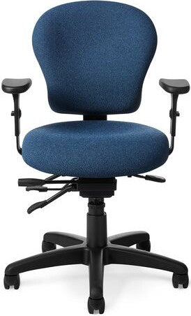OfficeMaster Chairs - PAC53-8b - Office Master Small Build Multi Function Ergonomic Office Chair
