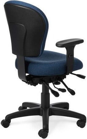 OM Seating - PAC53-8b-3 - Office Master Small Build Multi Function Ergonomic Office Chair