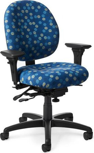 OM Seating - PAC57-8b-2 - Office Master Medium Build Ergonomic Office Chair