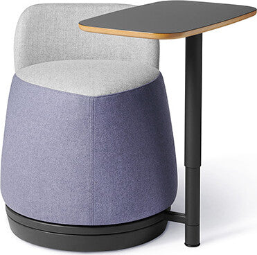 OM Seating - PLT-BT-2 - Office Master Plot Twist Pouf With Backrest and Tablet