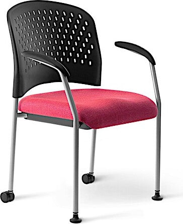 OM Seating - SG2K-2 - Office Master Stackable Office Guest Chair with Arms