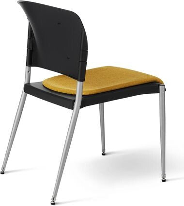 OM Seating - SG3C-3 - Office Master Cushioned Back Basic Armless Stacking Chair
