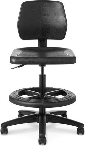 OfficeMaster Chairs - WS23 - Office Master Workstool Basic Bench with Backrest and Footring