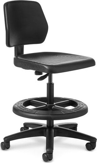OM Seating - WS23-2 - Office Master Workstool Basic Bench with Backrest and Footring