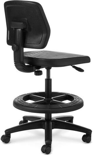 OM Seating - WS23-3 - Office Master Workstool Basic Bench with Backrest and Footring
