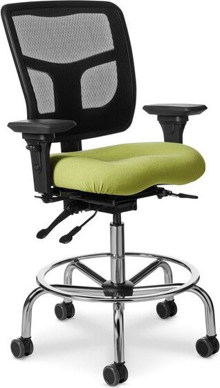OM Seating - YS73-2 - Office Master Yes Drafting Chair with Fixed Footring