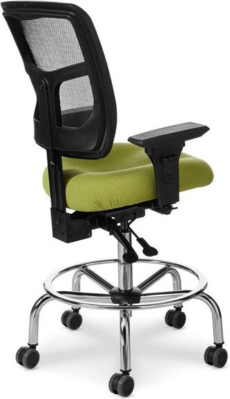 OM Seating - YS73-3 - Office Master Yes Drafting Chair with Fixed Footring