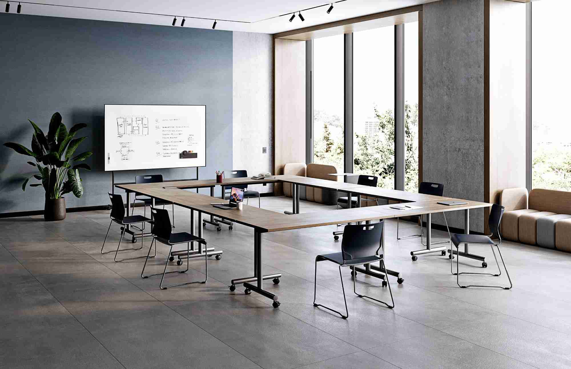 Special T - BV.KINGFLIP-2448-15 - Special T Kingston Rectangular Flip & Nest Multi-Purpose Table